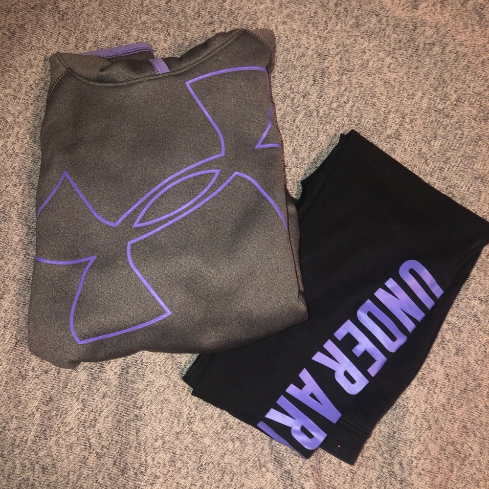 Under armour sweatsuit :)